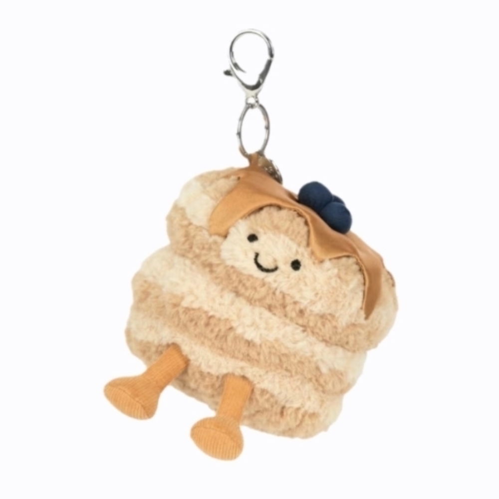 Jellycat Amuseables Fran Pancake Bag Charm Soft & Plush BNWT Authentic